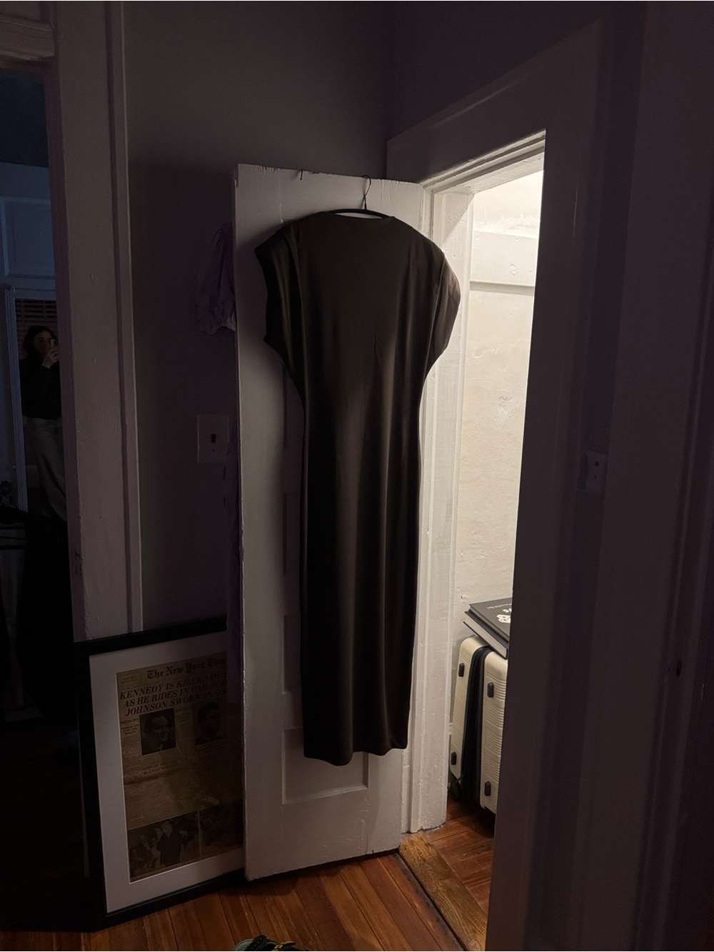 ANTONIO MELANI Olive Green Midi Dress - Picture 2 of 3